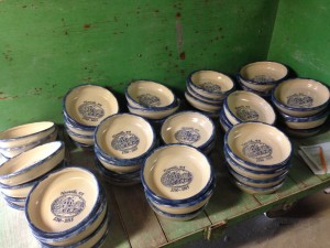 Custom Pottery Pie Plates unloaded