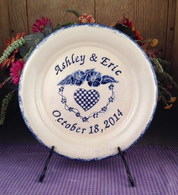 Personalized Handmade Pottery Large Plate