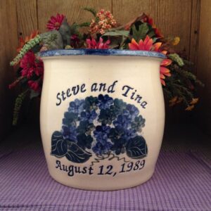 Personalized Handmade Pottery Gallon Crock