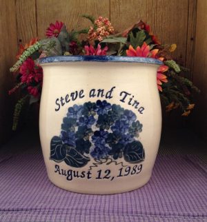 Personalized Handmade Pottery Gallon Crock