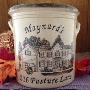 Personalized Handmade Pottery Three Gallon House Crock