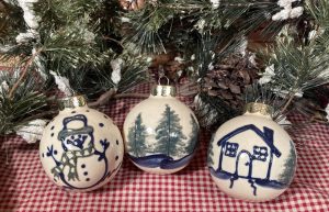 Christmas Ball Ornaments - Home for the Holidays (3 pieces)