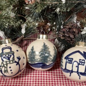 Christmas Ball Ornaments - Home for the Holidays (3 pieces)