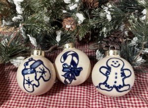 Christmas Ball Ornaments - Sugar & Spice (3 pieces)