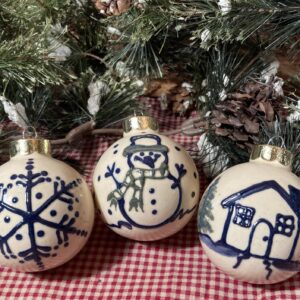Christmas Ball Ornaments - Winter Wonderland (3 pieces.)