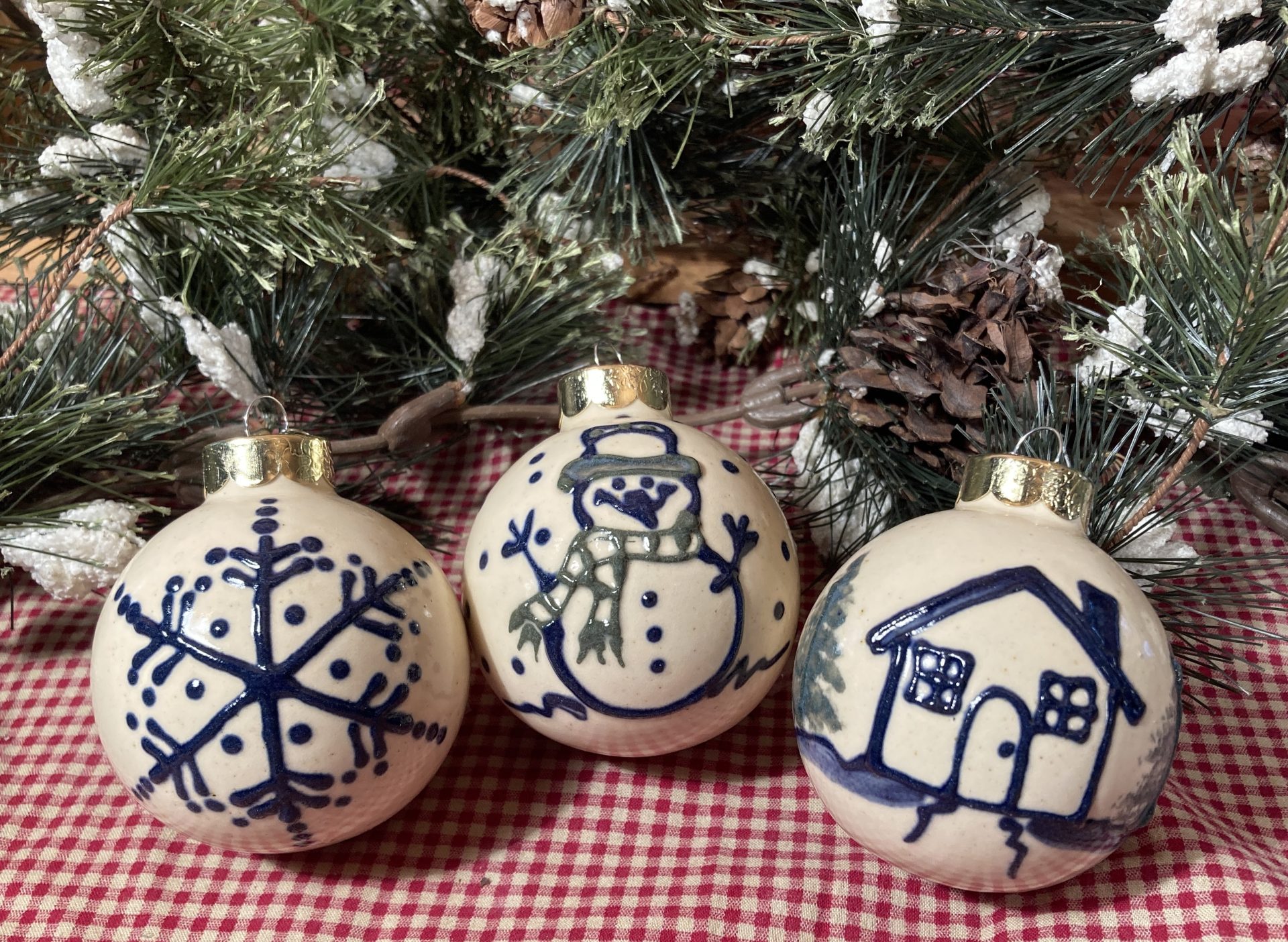 Christmas Ball Ornaments - Winter Wonderland (3 pieces.)