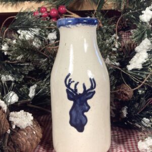 Deer Sm. Milk Jar Vase